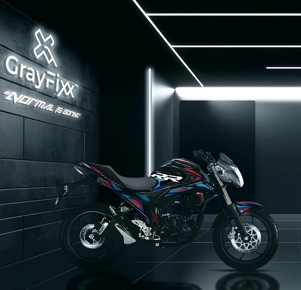 RR Edition Full Body Sticker for Gixxer 150 Naked | Made in Premium Gloss Vinyl with FPF (Fade Protection Film), Waterproof, Precut Sticker, Pack of 1